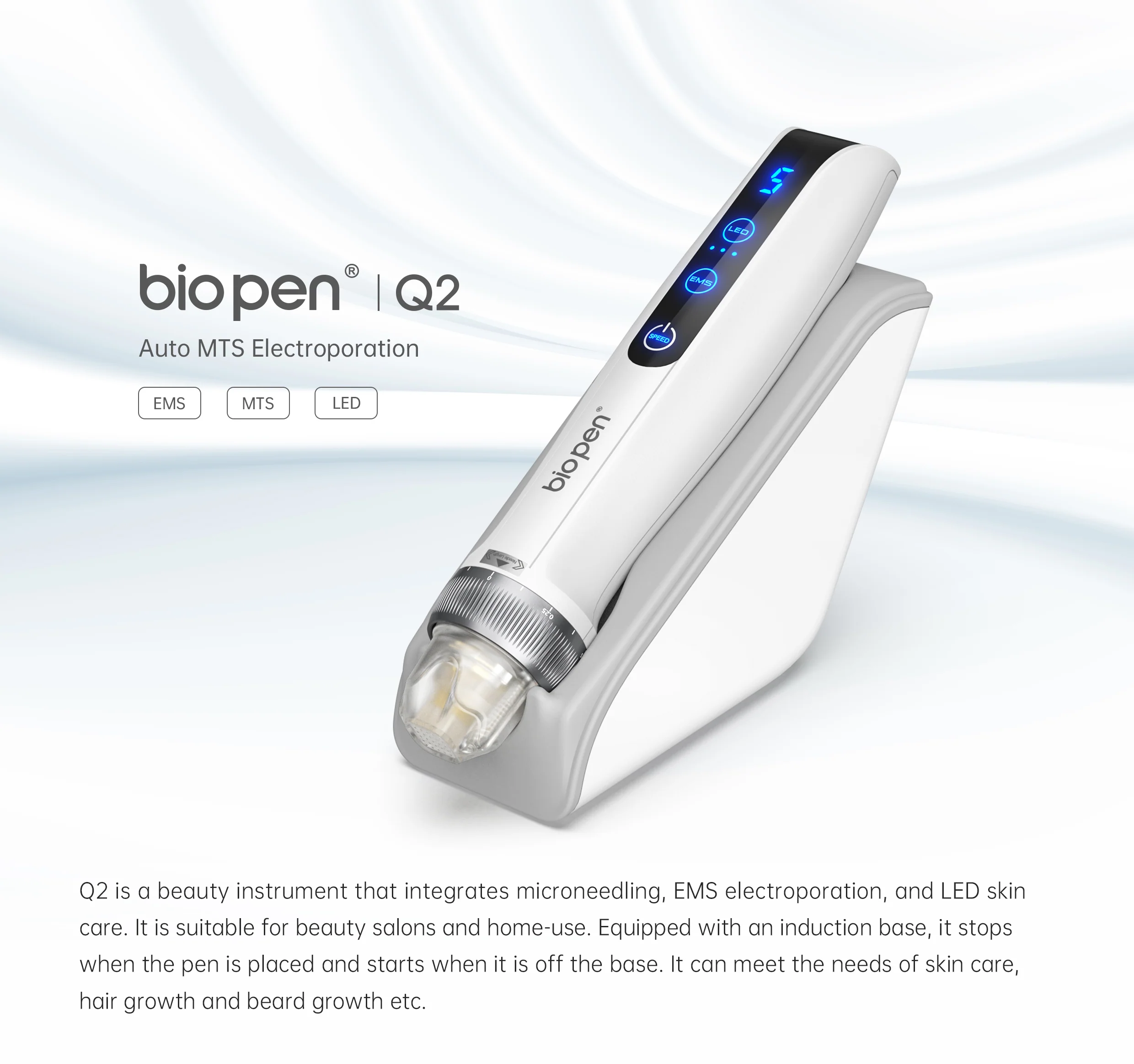 Bio Pen Q2 By Dr. Pen 3-in-1 Microneedling Pen With LED Light Therapy and Microcurrent - Image 19