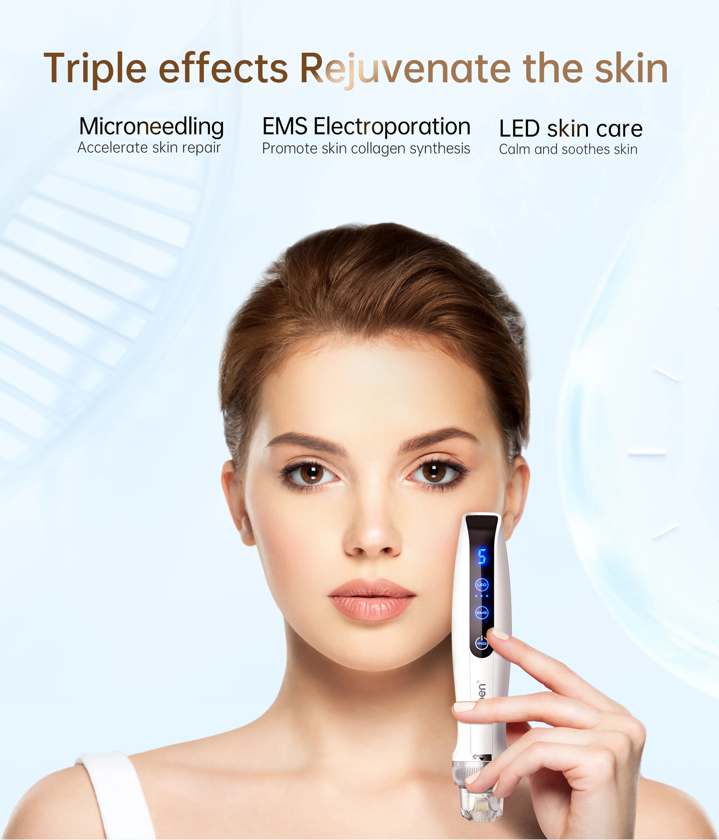 Bio Pen Q2 By Dr. Pen 3-in-1 Microneedling Pen With LED Light Therapy and Microcurrent - Image 21