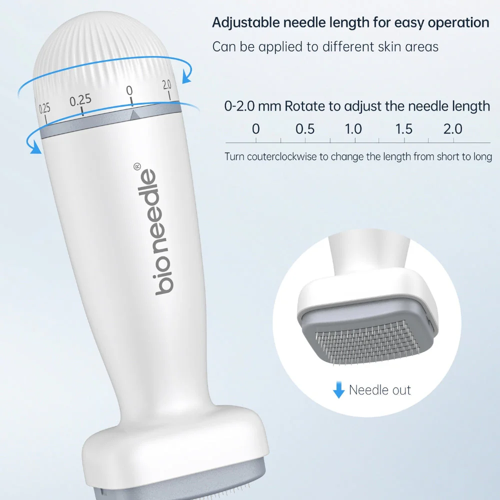 Bio Needle Adjustable Derma Stamp Micro Needling Tool For Hair Growth - Image 5