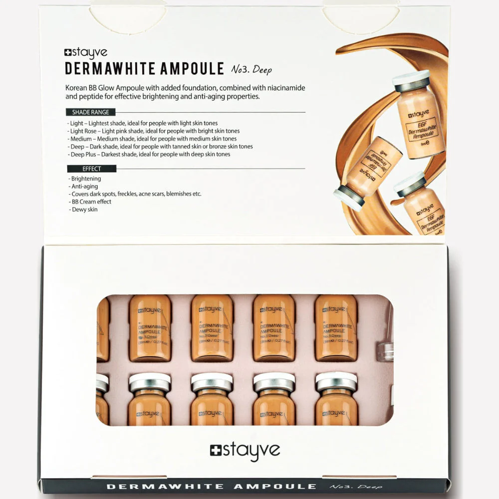 Stayve BB Glow Dermawhite Ampoule - No 3 Deep (8ml x 10 vials) - Image 4