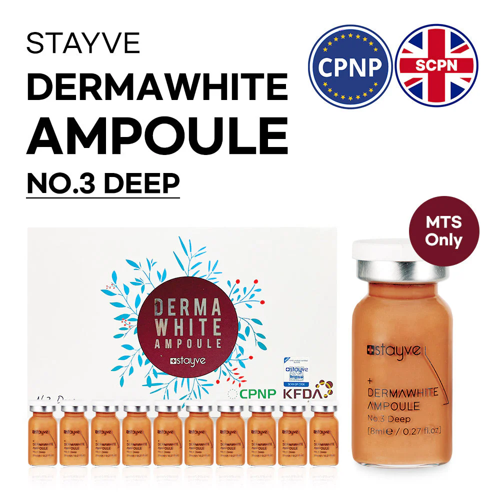 Stayve BB Glow Dermawhite Ampoule - No 3 Deep (8ml x 10 vials) - Image 5